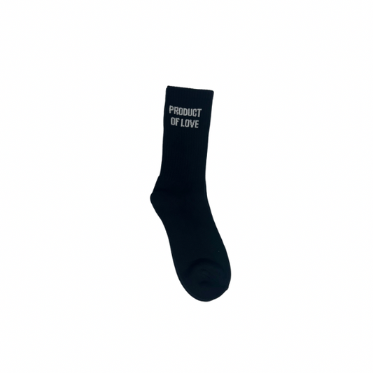 Minimalist Crew Socks - Product of Love - Black